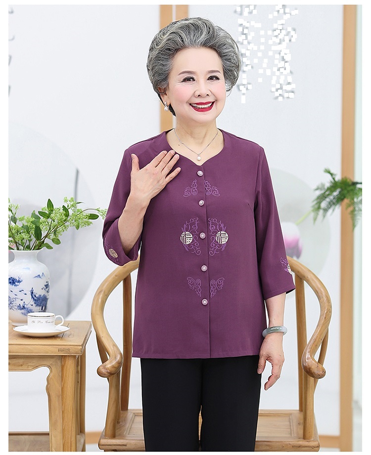 Áo sơ mi  Tay lỡ cho bà cho mẹ VT