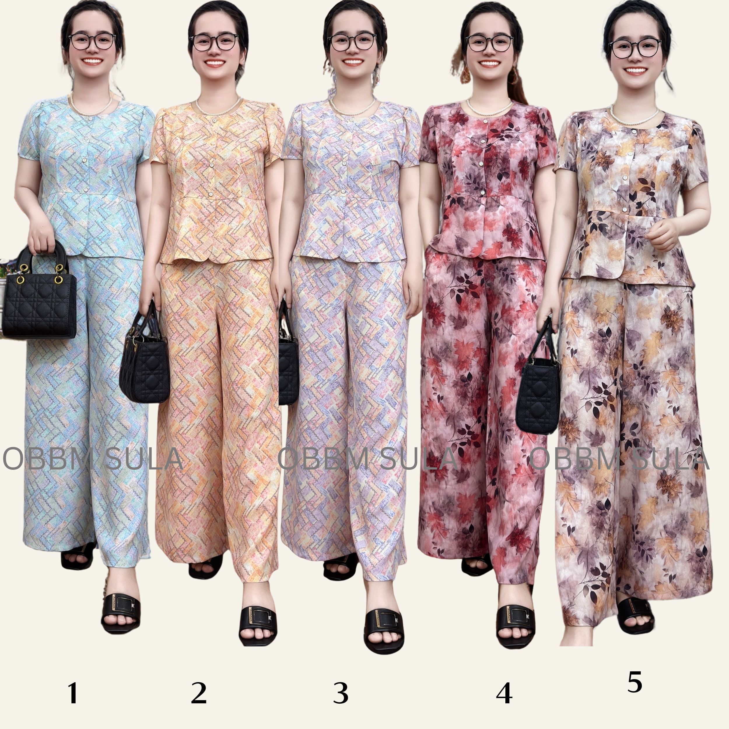 Đồ bộ trung niên cho mẹ, bộ lụa tuyết cúc ngọc sang trọng, thanh lịch tặng mẹ ms912